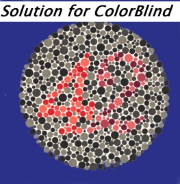 solution fo colorblind